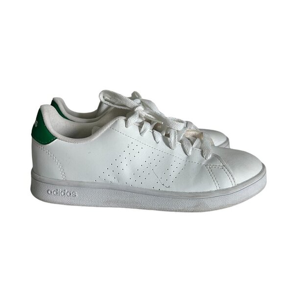 ADIDAS White Kids Advantage K Shoes Sneakers US 3.5 - Picture 1 of 5